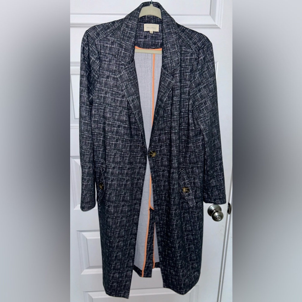 Women’s Gray Meloday Trench Coat Size Large